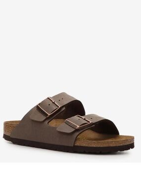 New (NWOB) Birkenstock Arizona Slide Sandal in Black Size 42 EU in Mocha